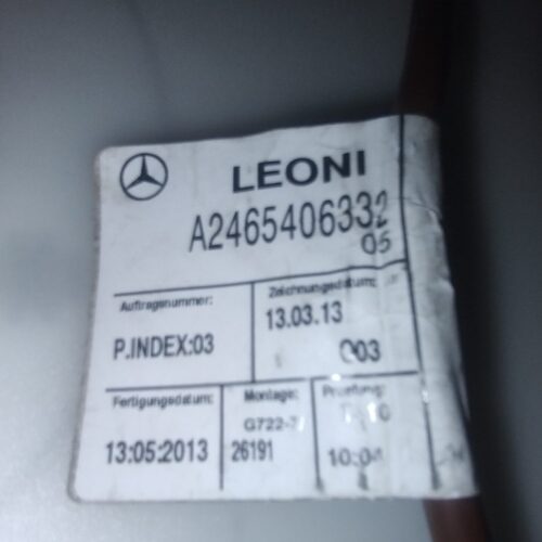 Mercedes-Benz CLA 200 13-16 Cable Tierra Batería OEM A2465406332
