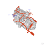 Ford Focus 2.0L 12-15 Arnés Secundario Motor OEM DU5T-14B485-B6EJ3