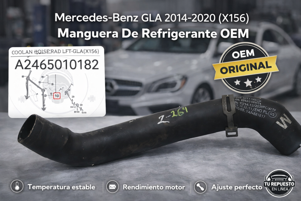 Mercedes-Benz CLA 200 2013-2016 Manguera Radiador Izq A2465010182