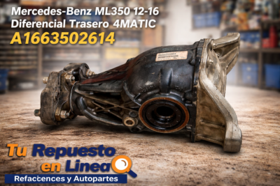 Mercedes-Benz ML350 12-15 Diferencial Trasero 4MATIC A1663502614