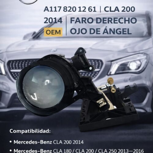 08c13df9-bc94-4a2f-9d85-4cc7a3dc981a-md Mercedes-benz Cla 200 2014 Faro Derecho Ojo De Ángel Oem