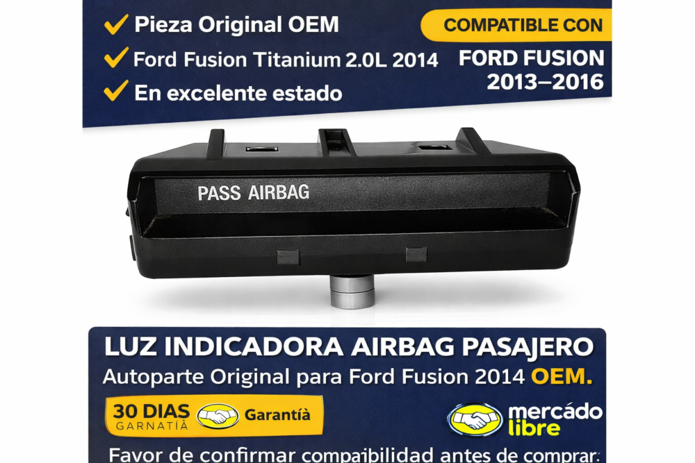 1123b272-5b3b-4b48-afea-0ea6041f02b6 Ford Fusion 2014 Luz Indicadora Airbag Pasajero Oem DS73-14B418-BDW