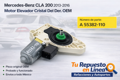 Mercedes-Benz CLA 200 13-16 Motor Elevador Cristal Del Der OEM