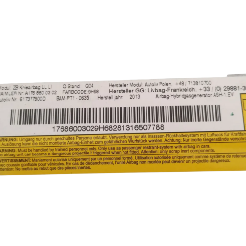 20b29d0d-c0ad-41e4-8cfa-d3fe2dd50947 Mercedes-benz Cla 200 2013-2016 Airbag Rodilla Izq A1178600300