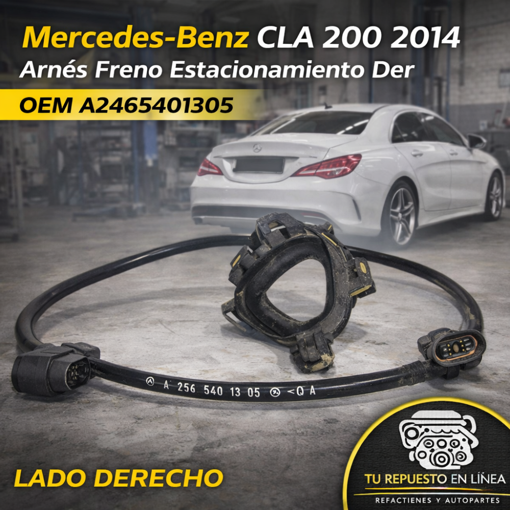 Mercedes-benz Cla 200 Arnés Freno Estacionamiento Derecho