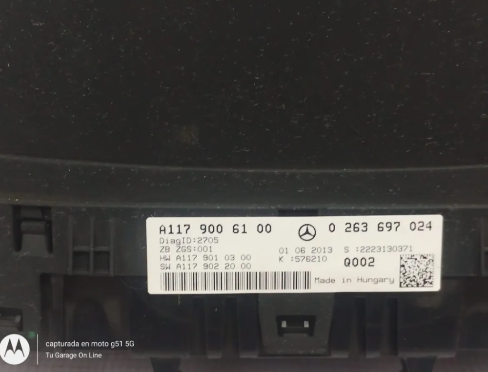 Mercedes-benz Cla 200 2013-2016 Velocímetro A1179006100