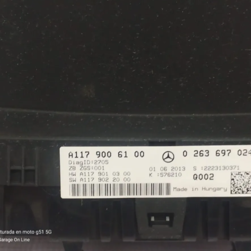 Mercedes-benz Cla 200 2013-2016 Velocímetro A1179006100