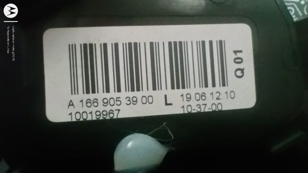 Mercedes Benz Cla 200 13-16 Manija Interior Izq Memoria OEM