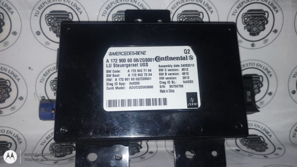 Mercedes-benz Cla 200 2014 Módulo Control Comunicaciones A 172 900 6008/ ZG