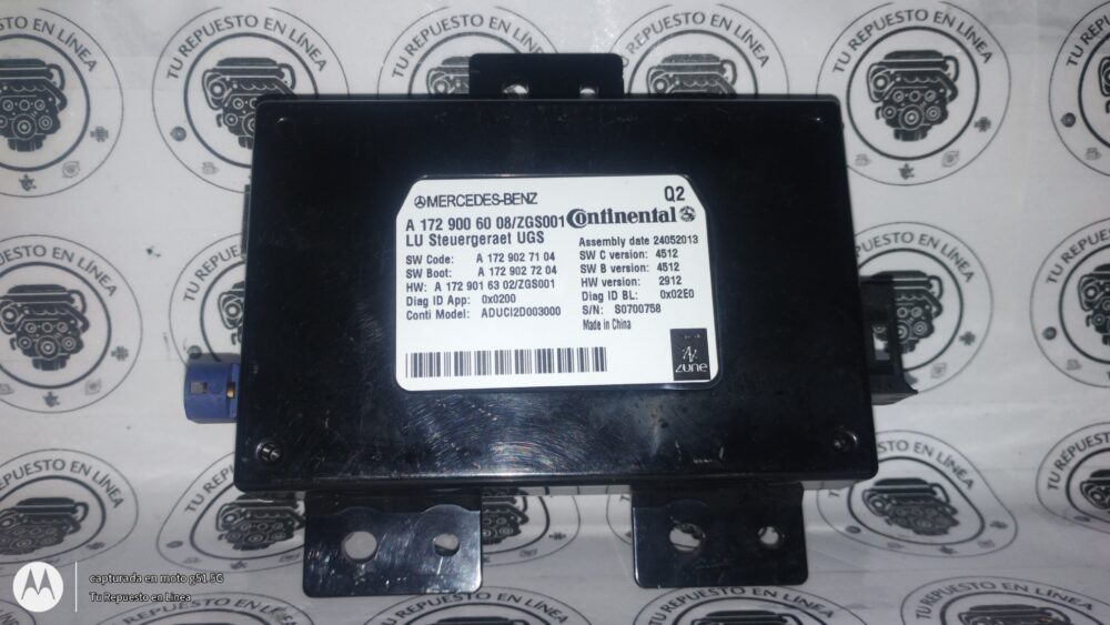 Mercedes-benz Cla 200 2014 Módulo Control Comunicaciones A 172 900 6008/ ZG
