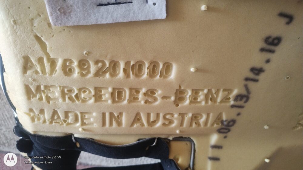 IMG_20250904_100134060 Mercedes-benz Cla 200 Asiento Trasero Base A1769201000 Oem