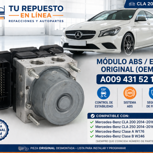Mercedes-benz Cla 200 2014 Módulo Abs Esp A0094315212 Oem