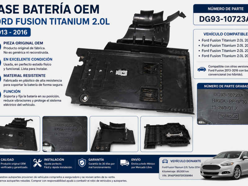 a5677b7f-1ad7-40dc-8333-cb3dd537ff56 Ford Fusion Titanium 2.0l 2013-2016 Base Batería Dg93-10723a