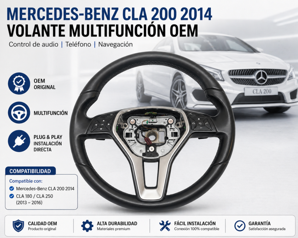 Mercedes Benz Cla 200 2014 Volante Multifuncióna2184609103
