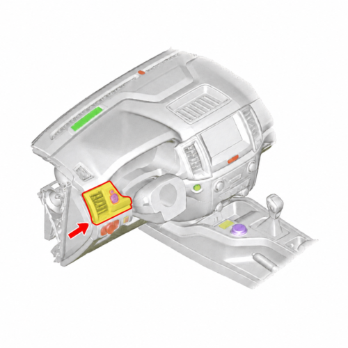 Ford Ranger Xlt 16 -22 Rejilla Izq Control Espejos Oem Usada