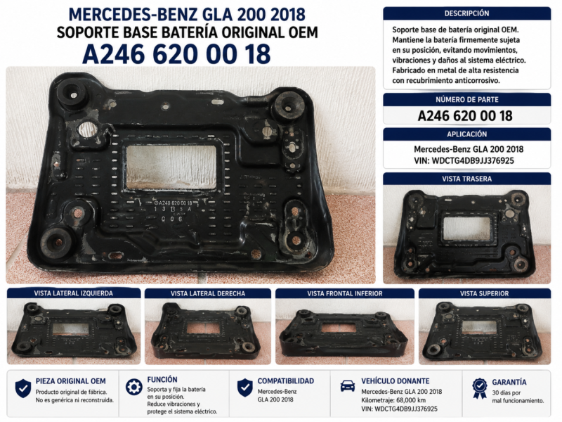 2519d2df-772e-4b84-8ff4-b3aeedcc6a4a Mercedes-benz Cla 200 2014 Base De Batería Oem A246 620 0018
