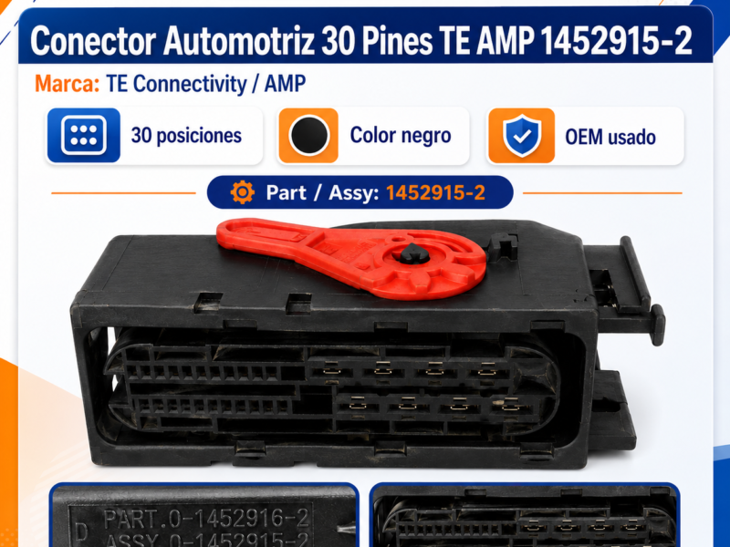 57f3cf6b-3dc6-43d0-8b74-c8f01def26cc Conector Arnés Freno Epb 30 Pines Te Amp 1452915-2 Oem