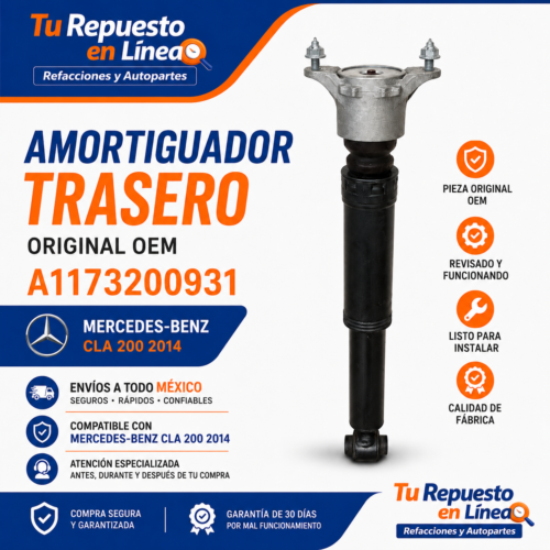 5ad8471b-12db-41d4-b995-c7ed390c40b4 Mercedes-benz Cla 200 2014 Amortiguadores Traseros A1173200931