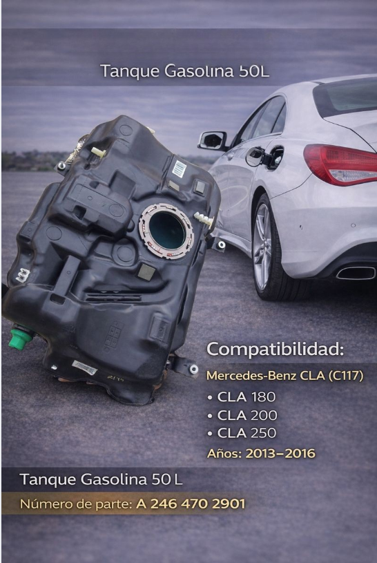 Captura de pantalla 2025-12-20 203738 Tanque De Gasolina Mercedes Cla 200 2014 A2464703100 Oem