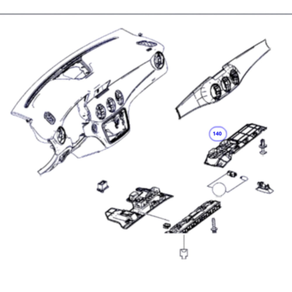 Cubierta Inf Tablero Der Pasajero Mercedes Cla A1766800106