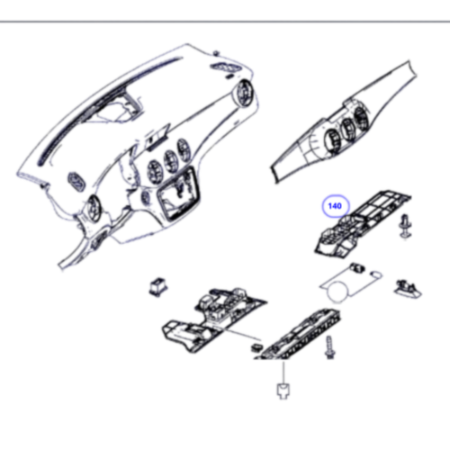 Cubierta Inf Tablero Der Pasajero Mercedes Cla A1766800106