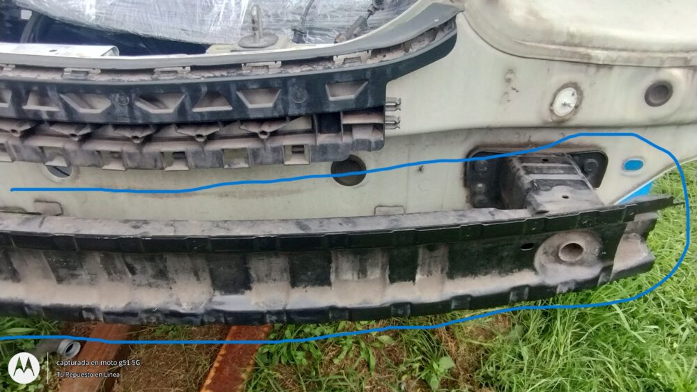 Refuerzo Defensa Trasera Mercedes Cla 200 2014 A1176100014