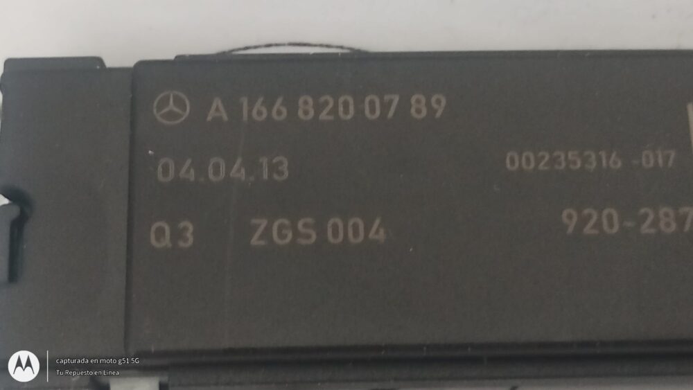 IMG_20250912_145038467 Mercedes-benz Cla 200 2014 Modulo Amplificador Antena A1668200789