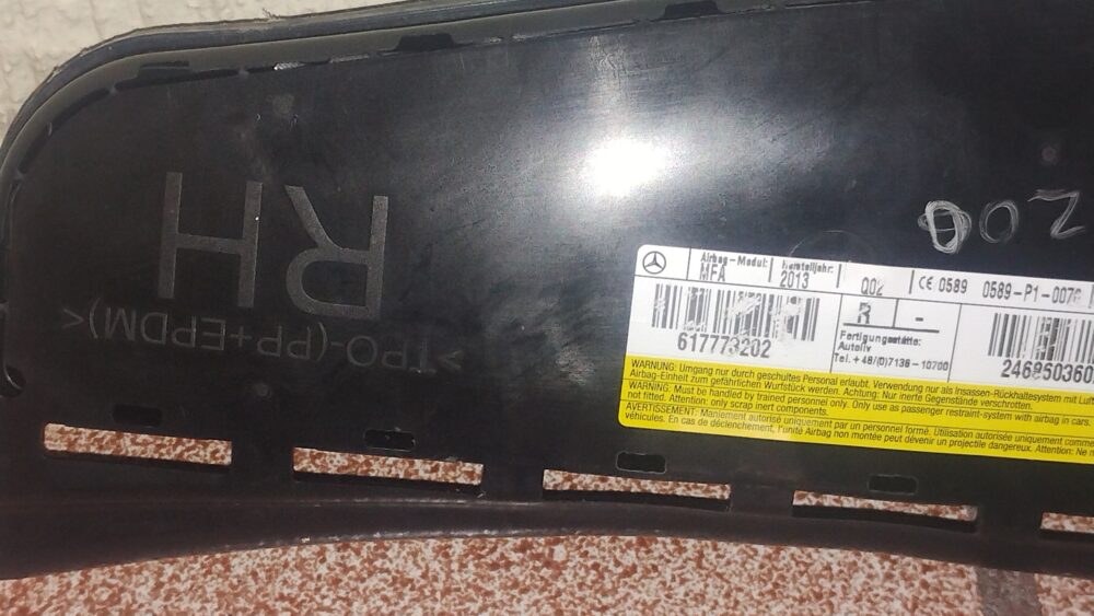 Mercedes-benz Cla 200 2014 Airbag Asiento Der A2468603602