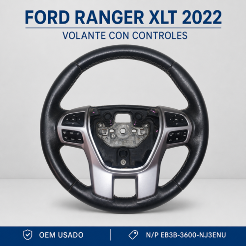 1 Ford Ranger Xlt 2022 Volante De Piel Con Controles Original