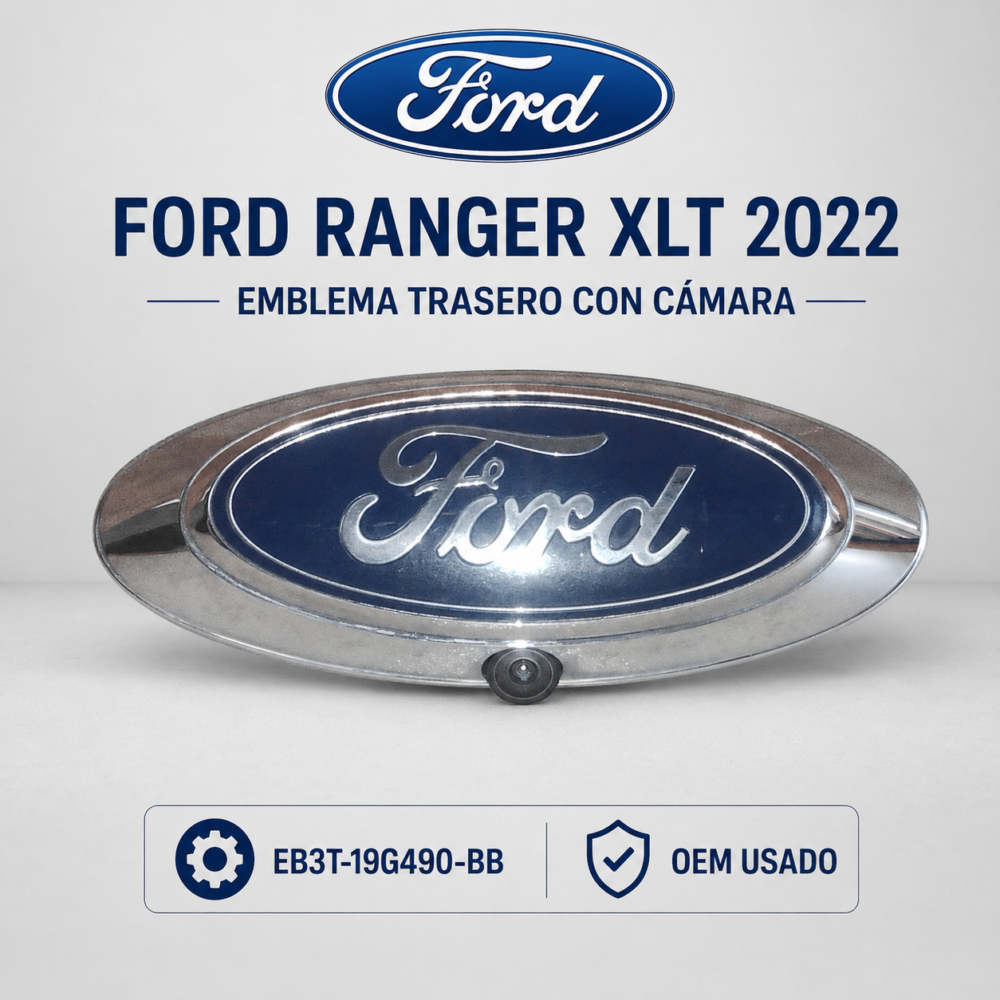 1 Ford Ranger Xlt 2022 Emblema Trasero Cámara Eb3t-19g490-bb