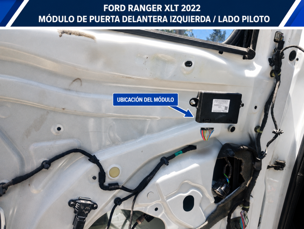 12 Ford Ranger Xlt 2022 Módulo Puerta Izq Dg9t-14b531-fd