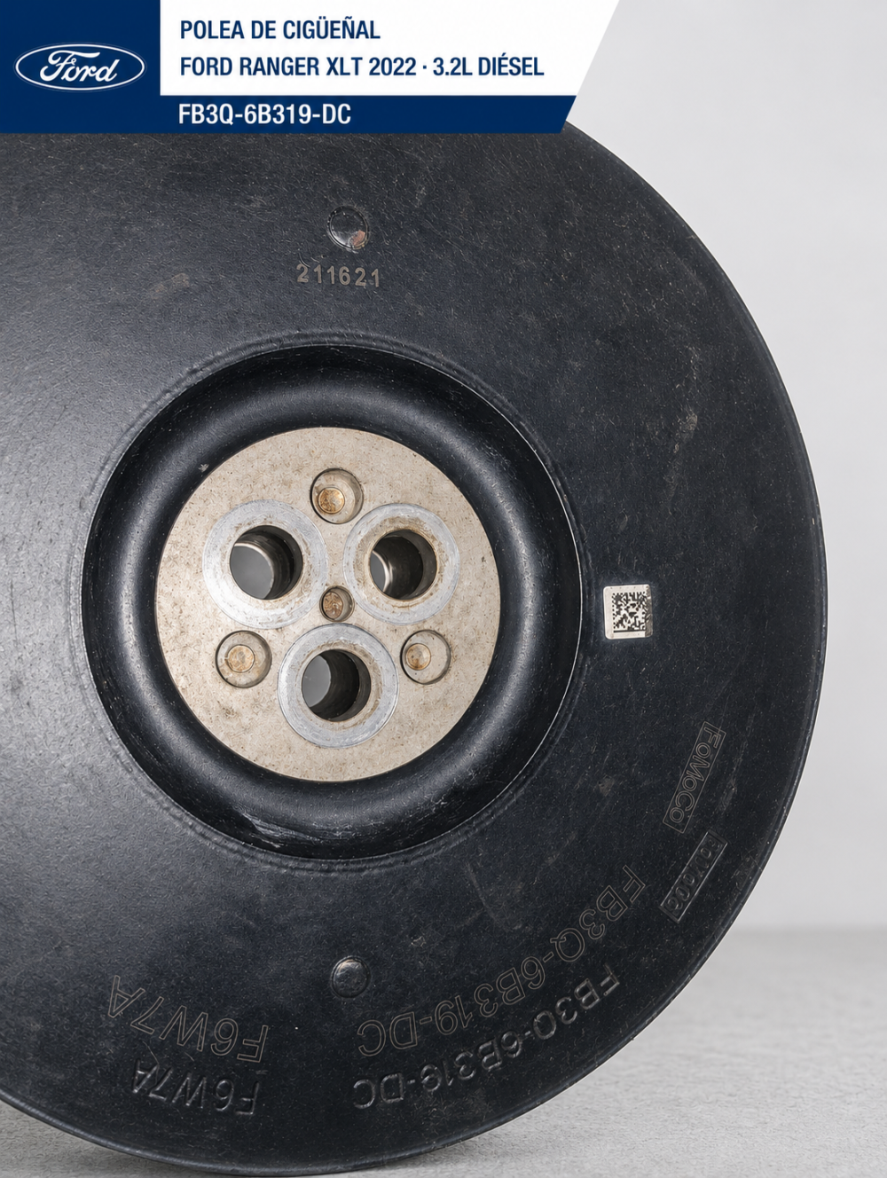 1307aa5c-f6c1-4057-a28e-d2f4a6c5dae2 Ford Ranger Xlt 2022 Polea Cigüeñal 3.2l Diésel Oem