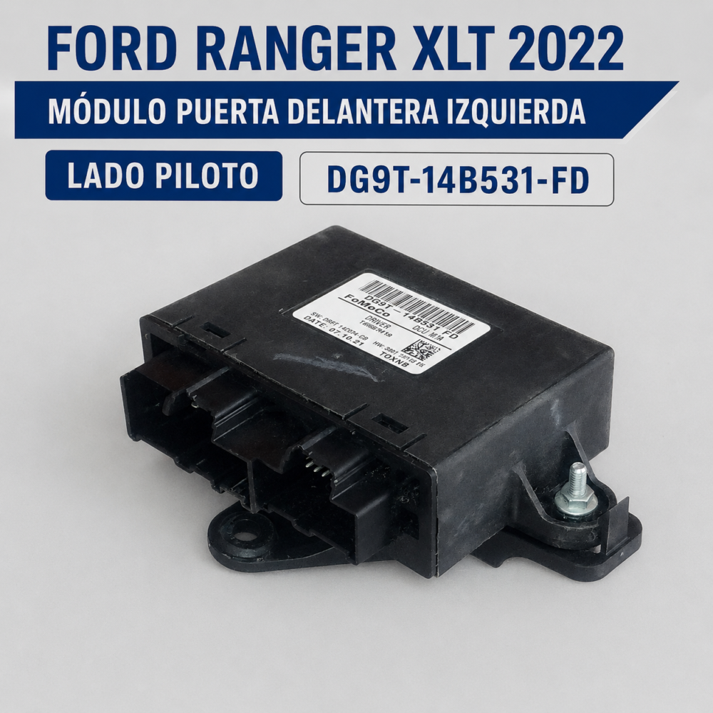 2 Ford Ranger Xlt 2022 Módulo Puerta Izq Dg9t-14b531-fd