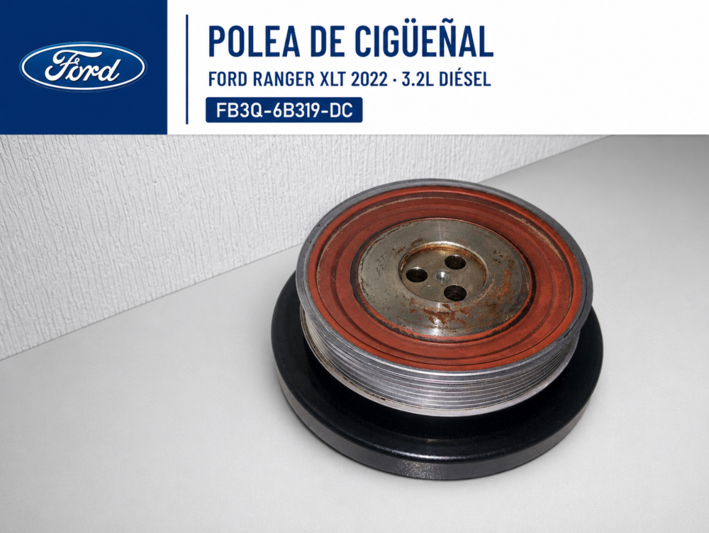 3c839738-0403-43f0-8815-6ff621f6e2e9 Ford Ranger Xlt 2022 Polea Cigüeñal 3.2l Diésel Oem
