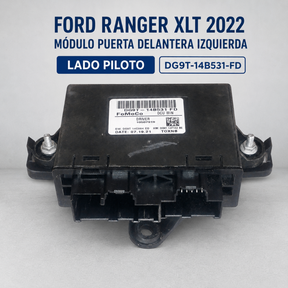 4 Ford Ranger Xlt 2022 Módulo Puerta Izq Dg9t-14b531-fd