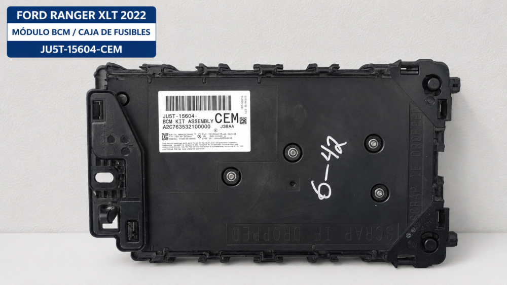 41ad911d-bc48-4d33-8fd8-2274e065e2f4 Ford Ranger Xlt 2022 Módulo Bcm Caja Fusibles Original
