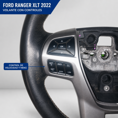 5 Ford Ranger Xlt 2022 Volante De Piel Con Controles Original
