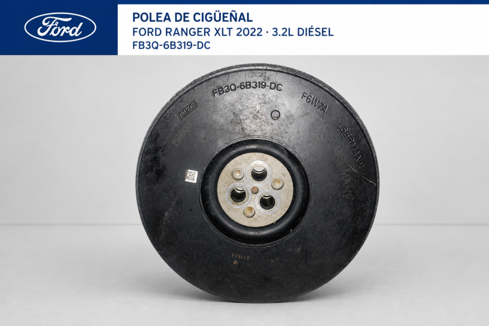 58d165cf-5df1-48de-8015-d2b5d48c3eb1 Ford Ranger Xlt 2022 Polea Cigüeñal 3.2l Diésel Oem
