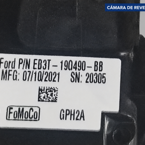 8 Ford Ranger Xlt 2022 Emblema Trasero Cámara Eb3t-19g490-bb