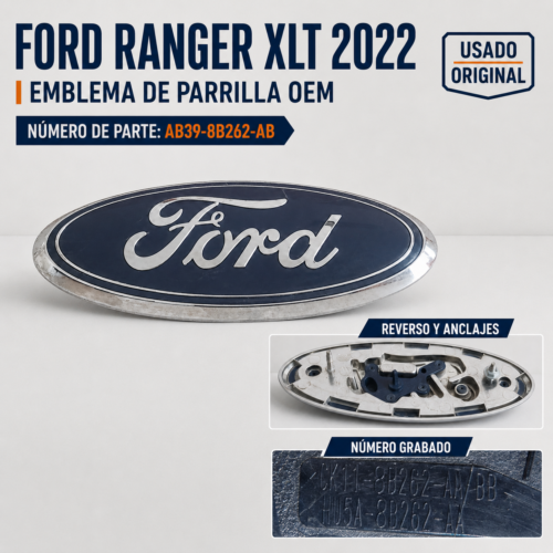 8 Ford Ranger Xlt 2022 Emblema Parrilla Ab39-8b262-ab Oem