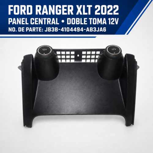 b467330a-fa72-441d-a67a-8597d3a701d2 Ford Ranger Xlt 2019-2022 Panel Central Doble Toma 12v Oem