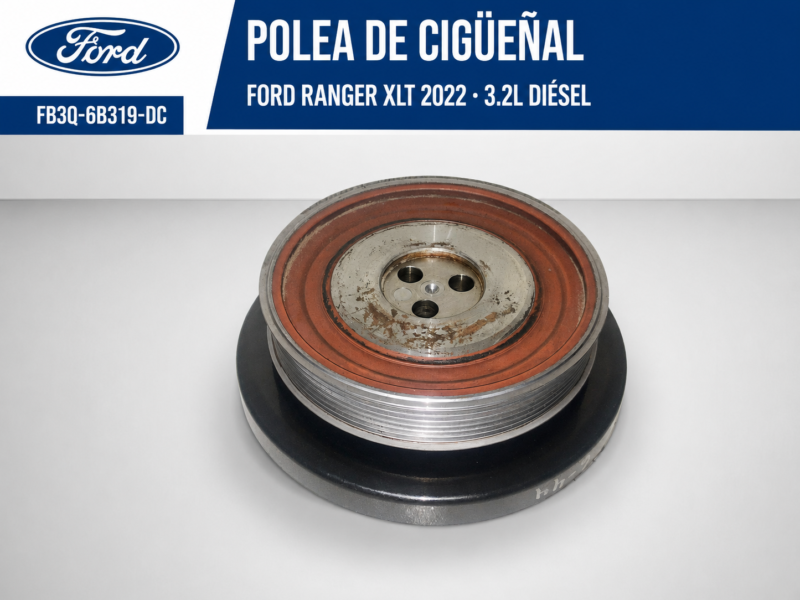 d065138f-57fd-4744-9761-f57640c6f027 Ford Ranger Xlt 2022 Polea Cigüeñal 3.2l Diésel Oem