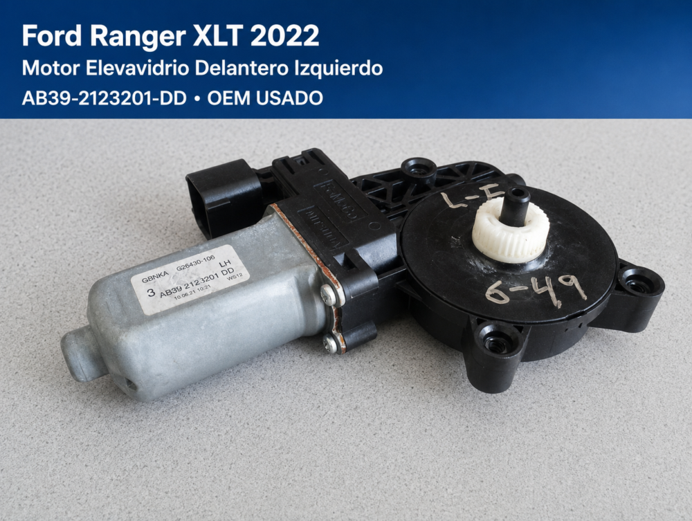 Ford Ranger Xlt 2022 Motor Elevavidrio Del Izq Ab392123201dd
