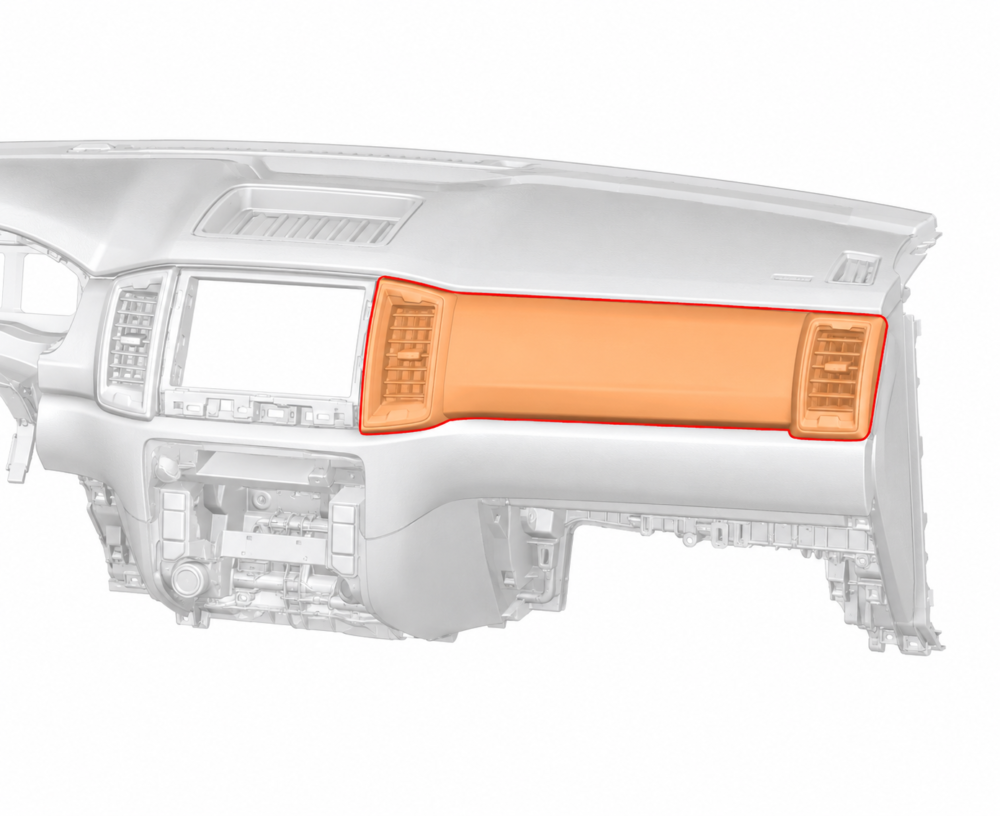 exec-036eecad-65a8-44f2-a38d-2df923dd5fdd Ford Ranger Xlt 2016-2022 Moldura Tablero 2 Rejillas Oem